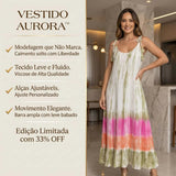 Vestido Aurora™ em Viscose Fluída com Alças Ajustáveis / Frescor e Elegância no Dia a Dia!