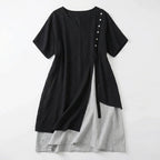 Vestido Miami™ em Viscose Premium com Fenda Lateral Estilizada