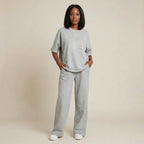 Conjunto Madame Clarice™ em Malha Confort com Detalhes em Cristais Elegantes