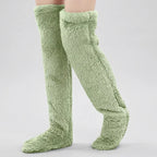 [COMPRE 2 E LEVE 3] Meias Longas Veloura™ em Tecido Felpudo Estilo Pantufa Ultra Macias