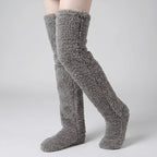 [COMPRE 2 E LEVE 3] Meias Longas Veloura™ em Tecido Felpudo Estilo Pantufa Ultra Macias