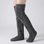 [COMPRE 2 E LEVE 3] Meias Longas Veloura™ em Tecido Felpudo Estilo Pantufa Ultra Macias