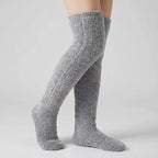 [COMPRE 2 E LEVE 3] Meias Longas Veloura™ em Tecido Felpudo Estilo Pantufa Ultra Macias
