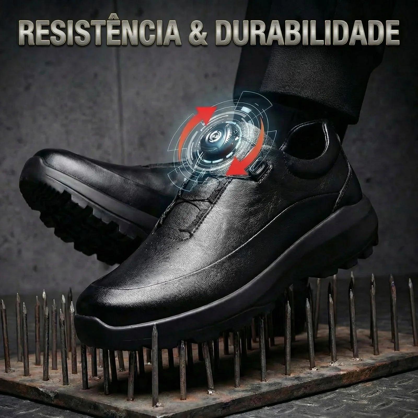 Sapato em Couro Altair™ Sofisticação Absoluta com Estrutura de Alta Resistência
