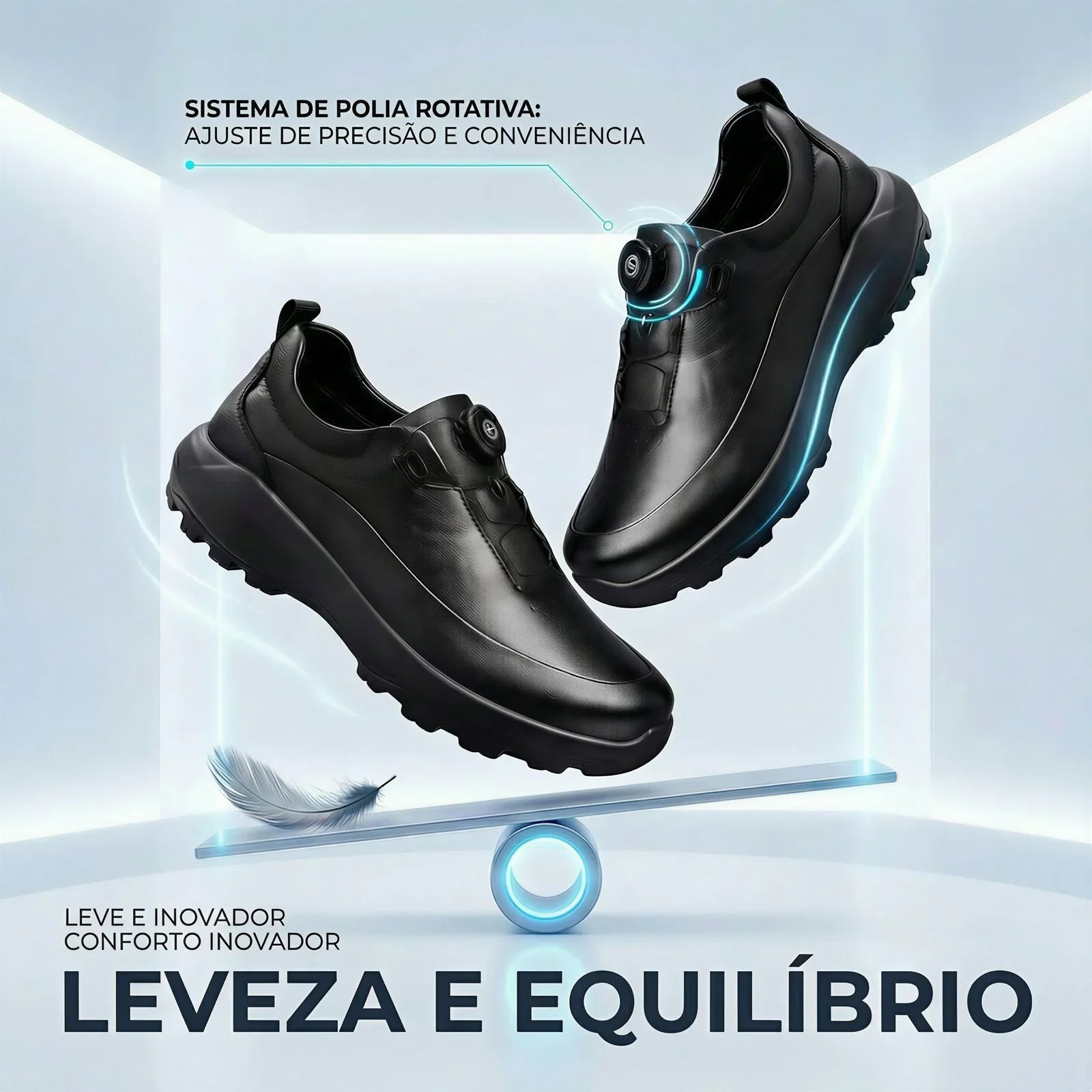 Sapato em Couro Altair™ Sofisticação Absoluta com Estrutura de Alta Resistência