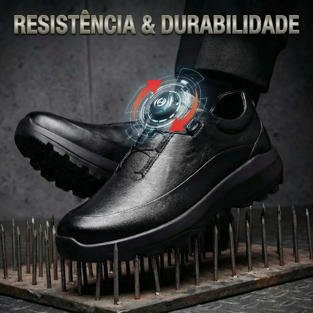 Sapato em Couro Altair™ Sofisticação Absoluta com Estrutura de Alta Resistência