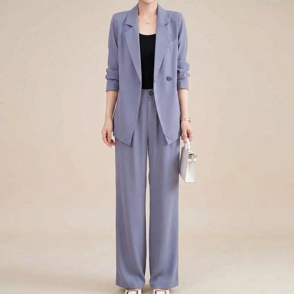 Conjunto Alviera™ com Blazer Sofisticado e Design de Alfaiataria