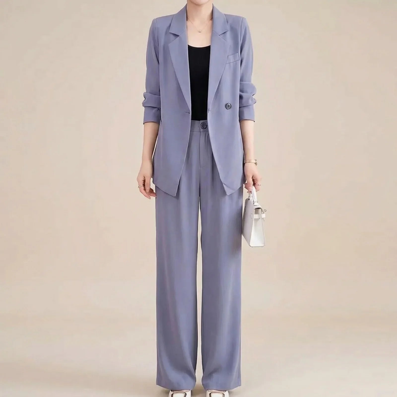 Conjunto Alviera™ com Blazer Sofisticado e Design de Alfaiataria