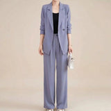 Conjunto Alviera™ com Blazer Sofisticado e Design de Alfaiataria