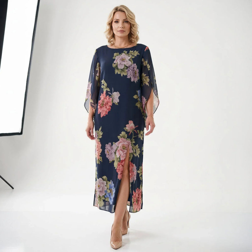 Vestido Isabel™ em Viscose Premium com Estampa Floral