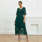 Vestido Celira™ com Design Floral Sofisticado