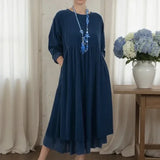 Vestido Delmara™ com Estrutura Solta e Estilo Minimalista