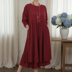 Vestido Delmara™ com Estrutura Solta e Estilo Minimalista