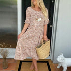 Vestido Eloria™ com Caimento Solto e Charme Atemporal