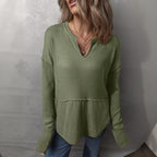 Blusa Elowen™ com Corte Moderno e Estilo Casual Chic