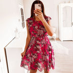 Vestido Serenelle™ com Estampa Floral e Charme Sofisticado
