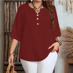Blusa Celyra™ com Caimento Solto e e Conforto Natural