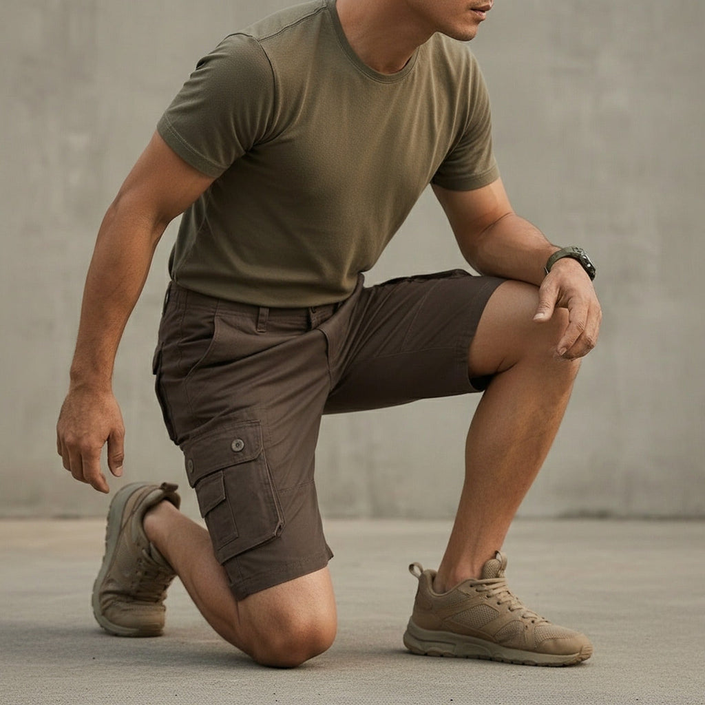 Shorts Zaykor™ Cargo com Elasticidade Avançada e Estilo Tático