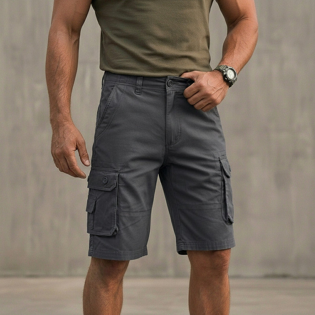 Shorts Zaykor™ Cargo com Elasticidade Avançada e Estilo Tático