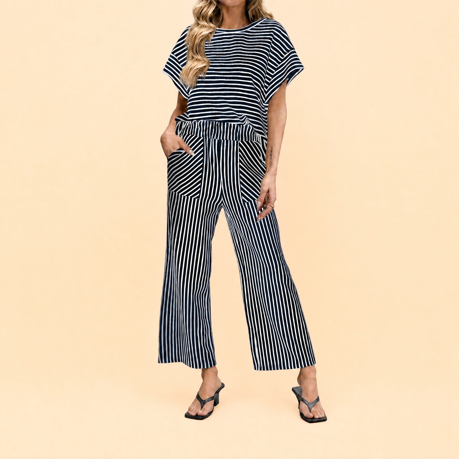 Conjunto Oasis™ Listrado com Cós de Cordão