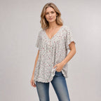 Blusa Lisboa™ em Viscose Premium com Decote em V