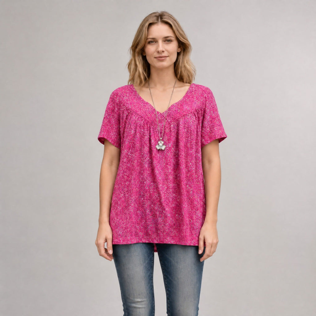 Blusa Lisboa™ em Viscose Premium com Decote em V