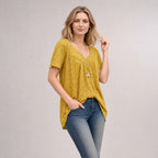 Blusa Lisboa™ em Viscose Premium com Decote em V