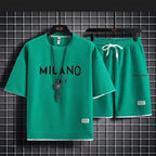 Conjunto Milano Italy™ com Estilo Street e Estampa Minimalista