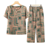 Conjunto Harmonia™ com Estampa Retrô-Chic / O Equilíbrio Perfeito Entre Estilo e Conforto Diário!