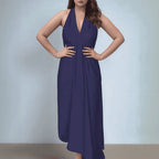 Vestido Jade™ com Decote Moderno e Caimento Impecável / Um Clássico Versátil para Todo Momento!