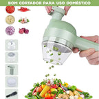 Cortador PrimeMix™ Elétrico com Função Autolimpante / Praticidade e Design para Cozinhas Inteligentes!