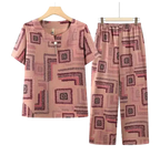 Conjunto Harmonia™ com Estampa Retrô-Chic / O Equilíbrio Perfeito Entre Estilo e Conforto Diário!