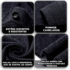 Polo Arthur™ em Malha Nobre com Botões Elegantes / Um Ícone Casual com Toque de Sofisticação
