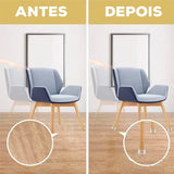 Protetor de Cadeira SilenceFit™ com Tecnologia Antirrisco e Antirruído / Preserve o Chão da Sua Casa e Prolongue a Vida Útil dos Seus Móveis