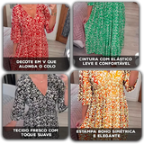 [COMPRE 2 E LEVE 3]  Vestido Harmonia Tropical™ com Estampa Boho e Tecido Leve / Um Toque de Cor e Liberdade para seu Dia!