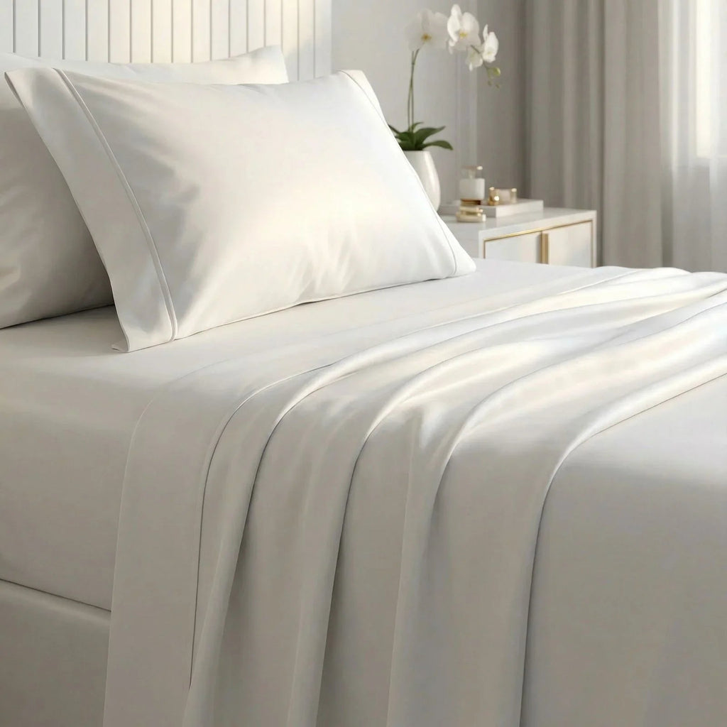 Jogo de Cama Impermeável Minimalist™ com Lençol com Elástico, Lençol Superior e Fronhas / Toque Macio e Conforto para o seu Momento de Descanso!